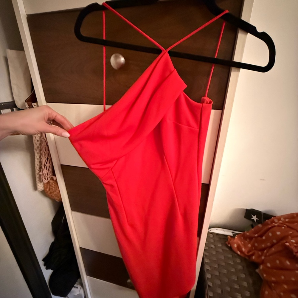 Katie May Asymmetrical Open Back Dress